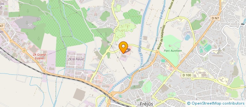 localisation de l'entreprise GARAGE ANGELIER à FREJUS