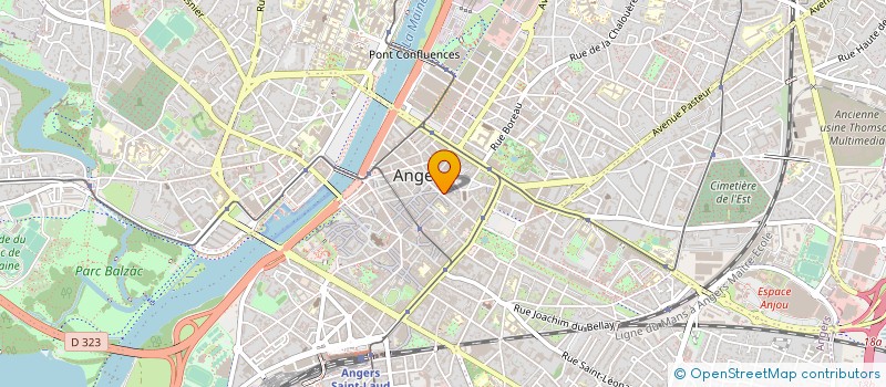 localisation de l'entreprise GARAGE ANGEVIN AUTONOME ET SOLIDAIRE à ANGERS