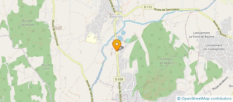 localisation de l'entreprise GARAGE ARTHAUD  PEYRINS