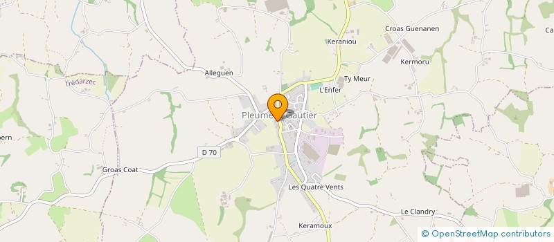 localisation de l'entreprise GARAGE ARZUL à PLEUMEUR-GAUTIER