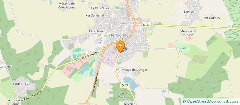 localisation de l'entreprise GARAGE ASB HERBIGNAC à HERBIGNAC