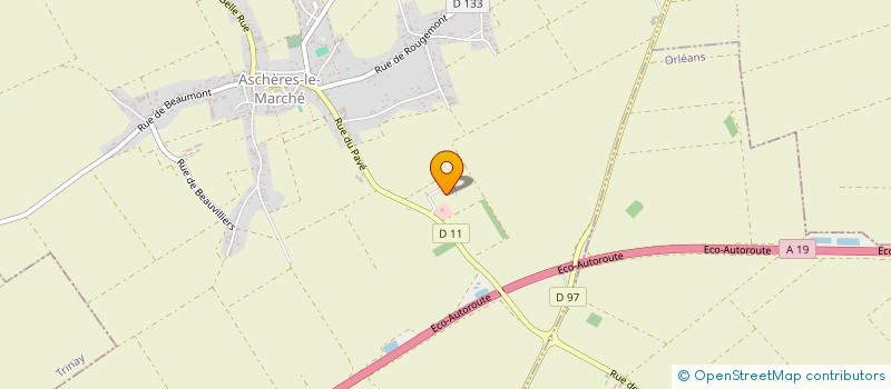 localisation de l'entreprise GARAGE ASCHEROIS à ASCHERES-LE-MARCHE