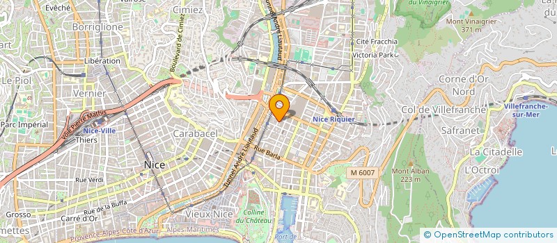 localisation de l'entreprise GARAGE ASSISTANCE à NICE