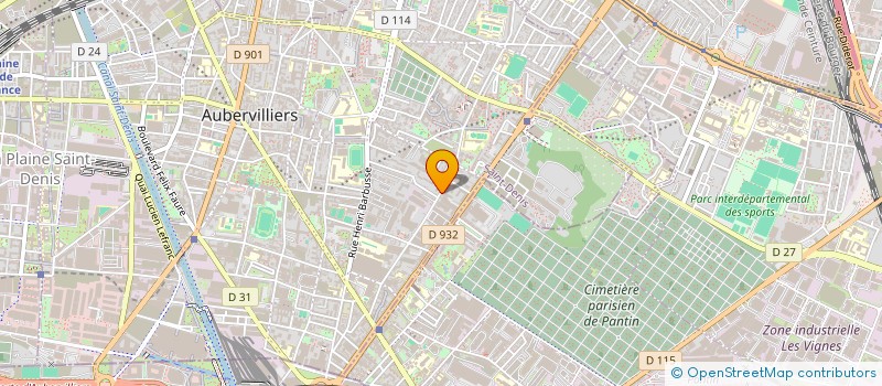localisation de l'entreprise GARAGE ASSISTANCE DE LA MOTTE à AUBERVILLIERS