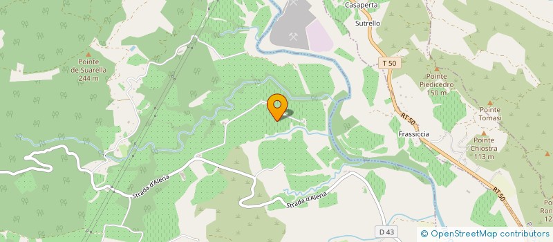 localisation de l'entreprise GARAGE ASSOCIATIF D'ALERIA  ALERIA