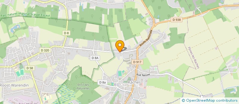 localisation de l'entreprise GARAGE AT PER4MANCE à RACHES