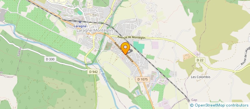 localisation de l'entreprise GARAGE AUDIBERT à LARAGNE-MONTEGLIN