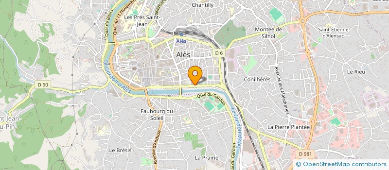 localisation de l'entreprise GARAGE AUTO CARNOT  ALES