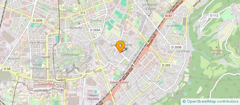localisation de l'entreprise GARAGE AUTO CONTACT  SAINT-MARTIN-D'HERES