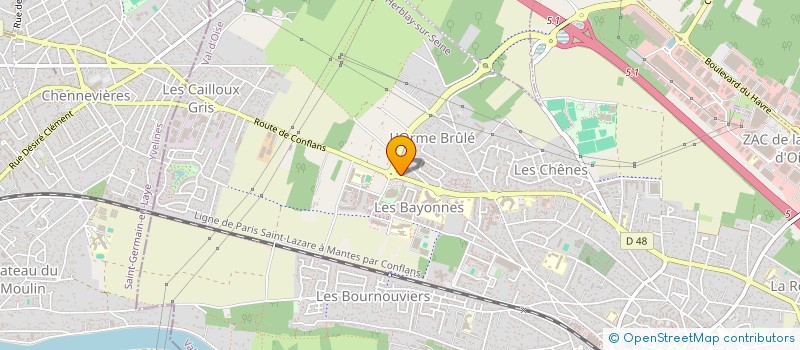 localisation de l'entreprise GARAGE AUTO DESIGN  HERBLAY-SUR-SEINE