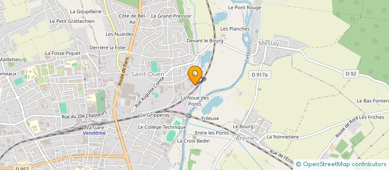 localisation de l'entreprise GARAGE AUTO DU VENDOMOIS à SAINT-OUEN