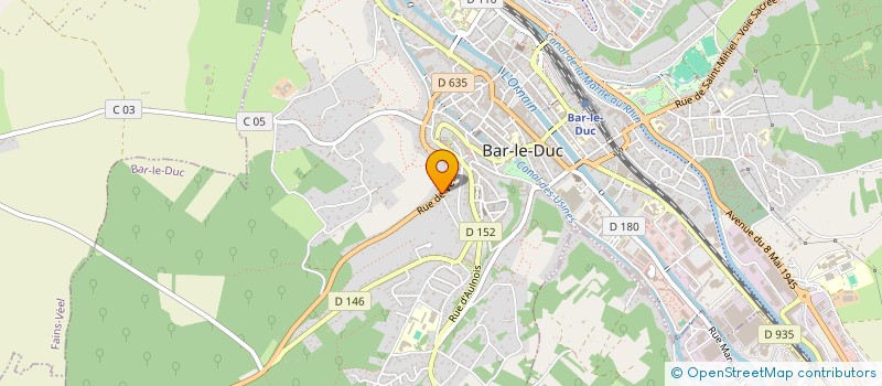 localisation de l'entreprise GARAGE AUTO GUILLAUME à BAR-LE-DUC