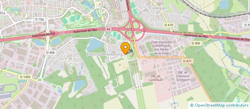 localisation de l'entreprise GARAGE AUTO HORIZON  CROISSY-BEAUBOURG