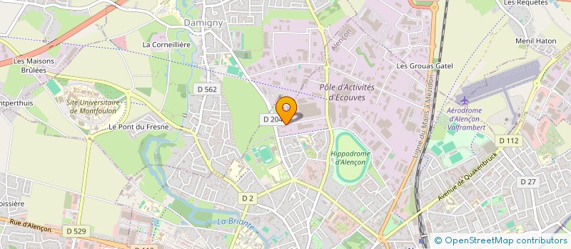 localisation de l'entreprise GARAGE AUTO LEPRINCE à ALENCON