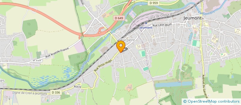 localisation de l'entreprise GARAGE AUTO MARPENT à MARPENT