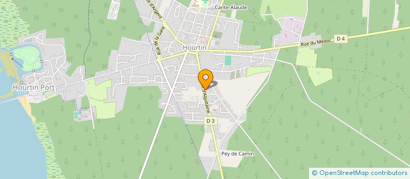 localisation de l'entreprise GARAGE AUTO'MOBILE D HOURTIN  HOURTIN