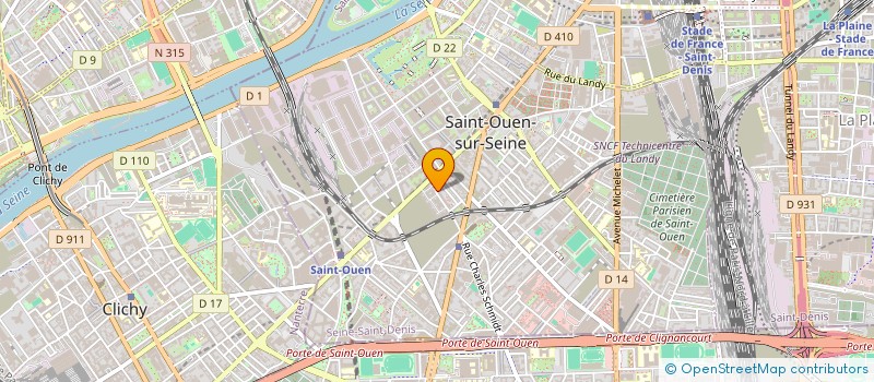 localisation de l'entreprise GARAGE AUTO MOTIVE à SAINT-OUEN-SUR-SEINE