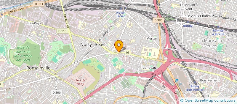 localisation de l'entreprise GARAGE AUTO NOISY à NOISY-LE-SEC