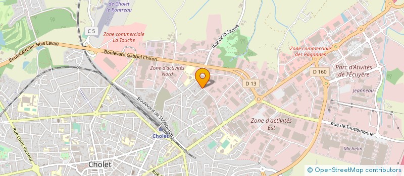 localisation de l'entreprise GARAGE AUTO NOME CHOLETAIS à CHOLET