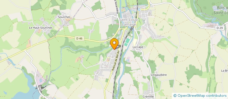 localisation de l'entreprise GARAGE AUTO PASSION  SAINT-LOUP-LAMAIRE