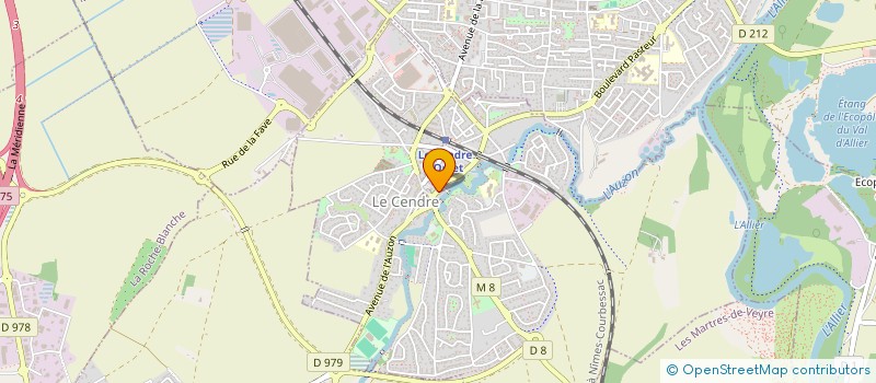 localisation de l'entreprise GARAGE AUTO PASSION AUVERGNE  LE CENDRE