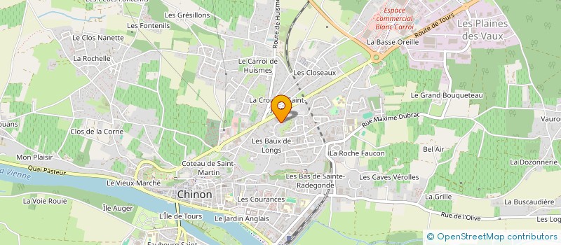 localisation de l'entreprise GARAGE AUTO PERF à CHINON