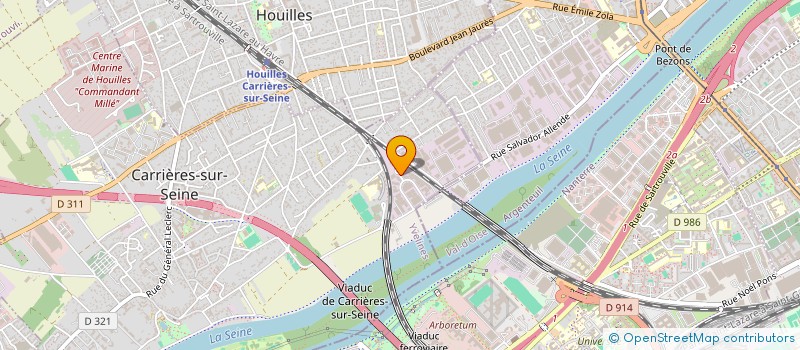 localisation de l'entreprise GARAGE AUTO PERFORMANCE  CARRIERES-SUR-SEINE