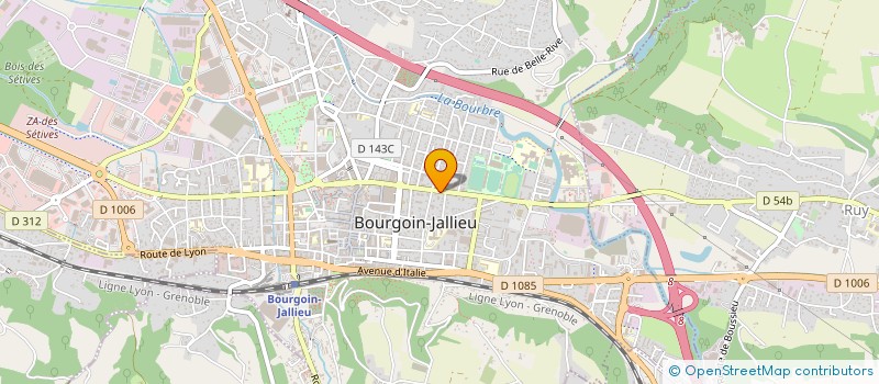 localisation de l'entreprise GARAGE AUTO PRE BENIT à BOURGOIN-JALLIEU