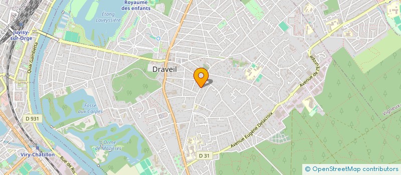 localisation de l'entreprise GARAGE AUTO RACING à DRAVEIL