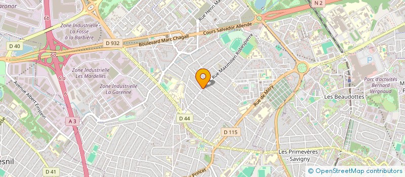localisation de l'entreprise GARAGE AUTO SERVICE à AULNAY-SOUS-BOIS