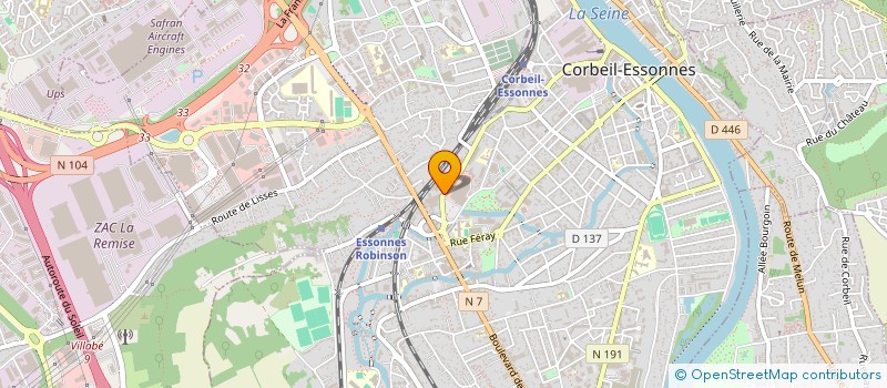 localisation de l'entreprise GARAGE AUTO SERVICES  CORBEIL-ESSONNES