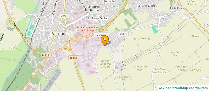 localisation de l'entreprise GARAGE AUTO SUD à VERNOUILLET