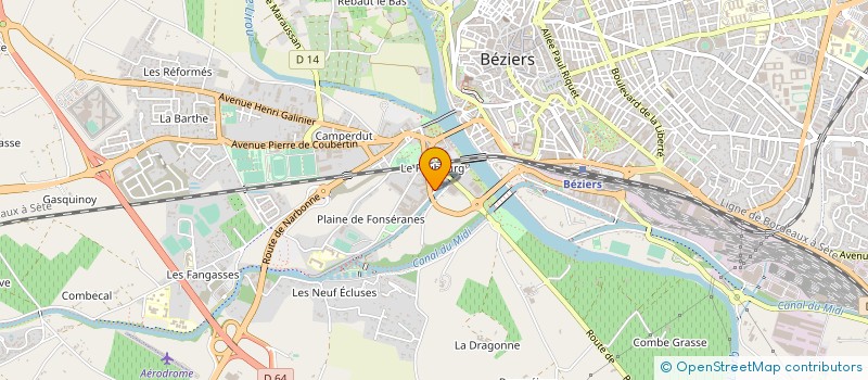 localisation de l'entreprise GARAGE AUTO SYSTEM à BEZIERS