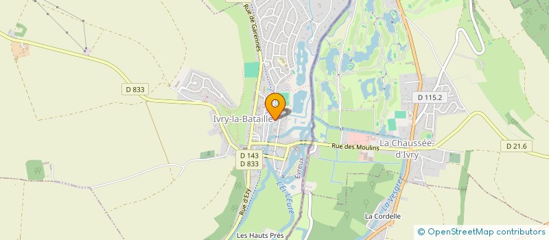 localisation de l'entreprise GARAGE AUTOCARE à IVRY-LA-BATAILLE