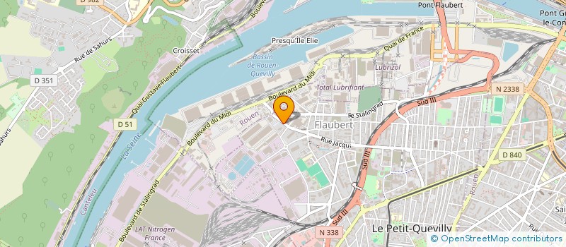 localisation de l'entreprise GARAGE AUTOCAZ à LE PETIT-QUEVILLY