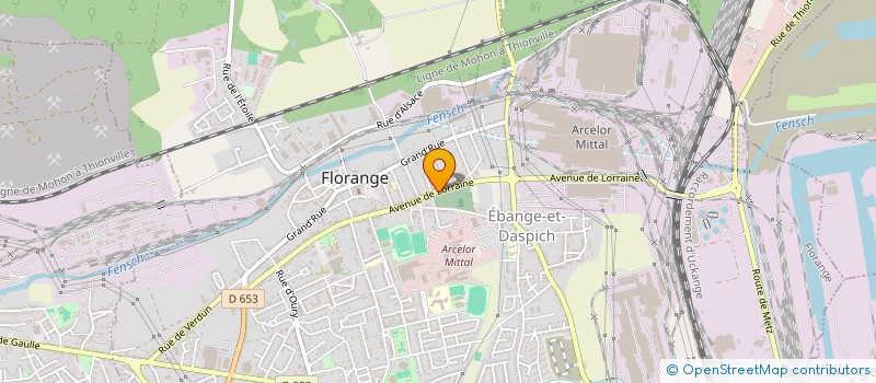 localisation de l'entreprise GARAGE AUTOCONCEPT M.P.  FLORANGE