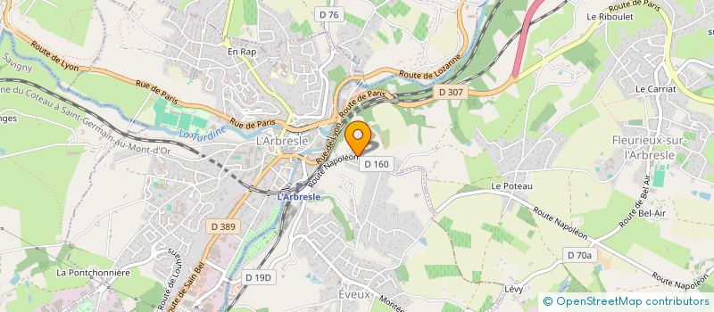 localisation de l'entreprise GARAGE AUTOMISSION  FLEURIEUX-SUR-L'ARBRESLE