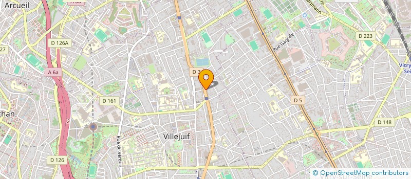 localisation de l'entreprise GARAGE AUTOS 7  VILLEJUIF