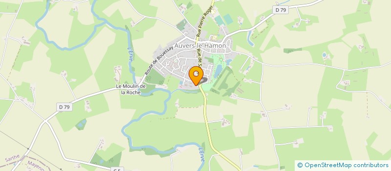 localisation de l'entreprise GARAGE AUTOTOP EURL à AUVERS-LE-HAMON