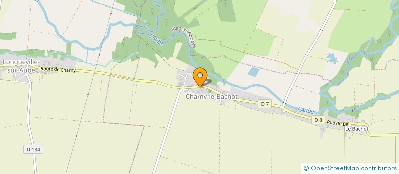 localisation de l'entreprise GARAGE AVELINE ET FILS à CHARNY-LE-BACHOT