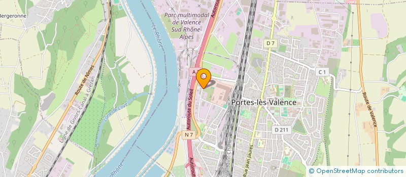 localisation de l'entreprise GARAGE AVENIR  PORTES-LES-VALENCE