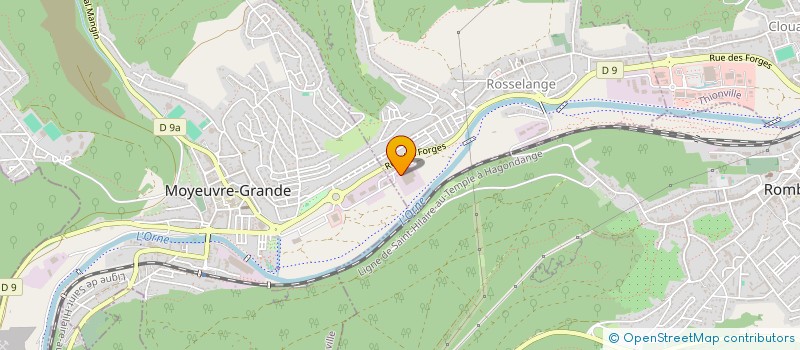 localisation de l'entreprise GARAGE AVENIR AUTO à ROSSELANGE