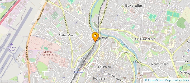 localisation de l'entreprise GARAGE AVENUE DE NANTES  POITIERS