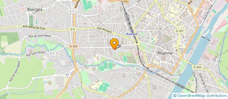 localisation de l'entreprise GARAGE AYEL ET FILS à ROANNE