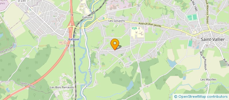 localisation de l'entreprise GARAGE AZZALIN à SAINT-VALLIER