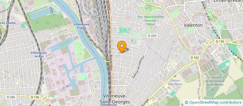 localisation de l'entreprise GARAGE B.B. AUTOS  VILLENEUVE-SAINT-GEORGES