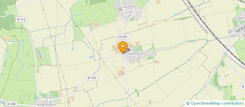 localisation de l'entreprise GARAGE B.JACOB  LITTENHEIM