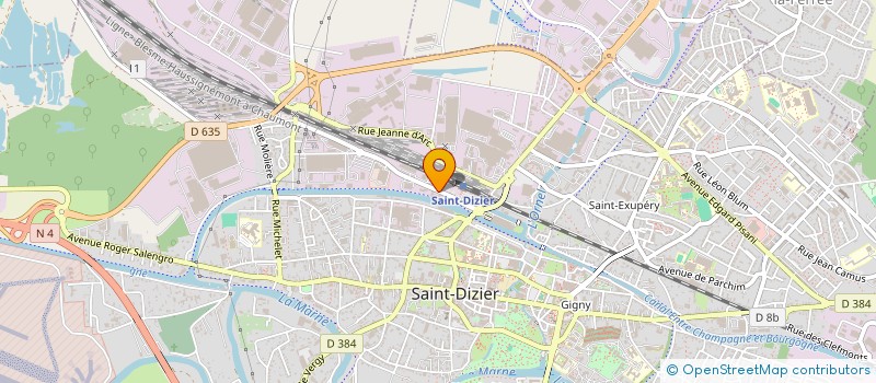 localisation de l'entreprise GARAGE BACI à SAINT-DIZIER