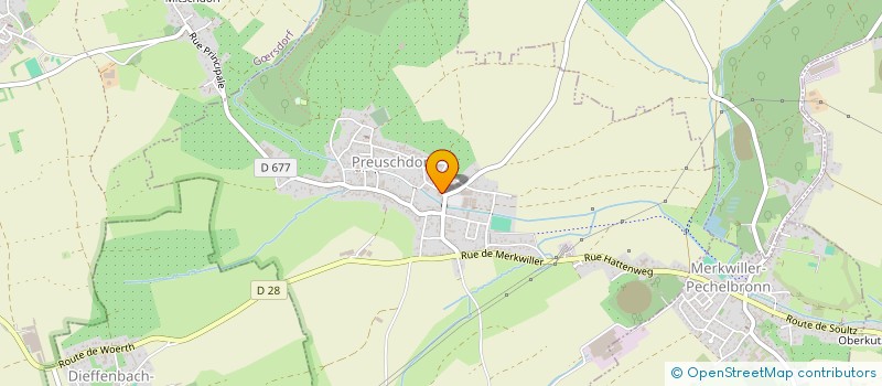 localisation de l'entreprise GARAGE BADINA à PREUSCHDORF