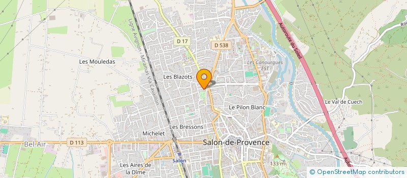 localisation de l'entreprise GARAGE BAGNIS à SALON-DE-PROVENCE